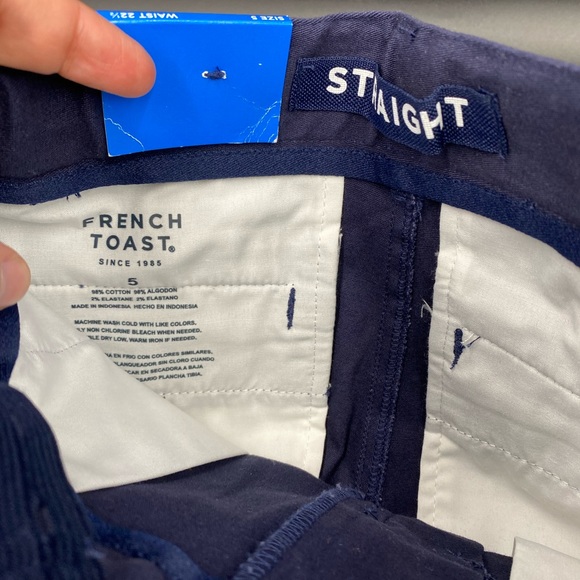 French Toast size 5 navy blue straight uniform pants - Picture 6 of 8